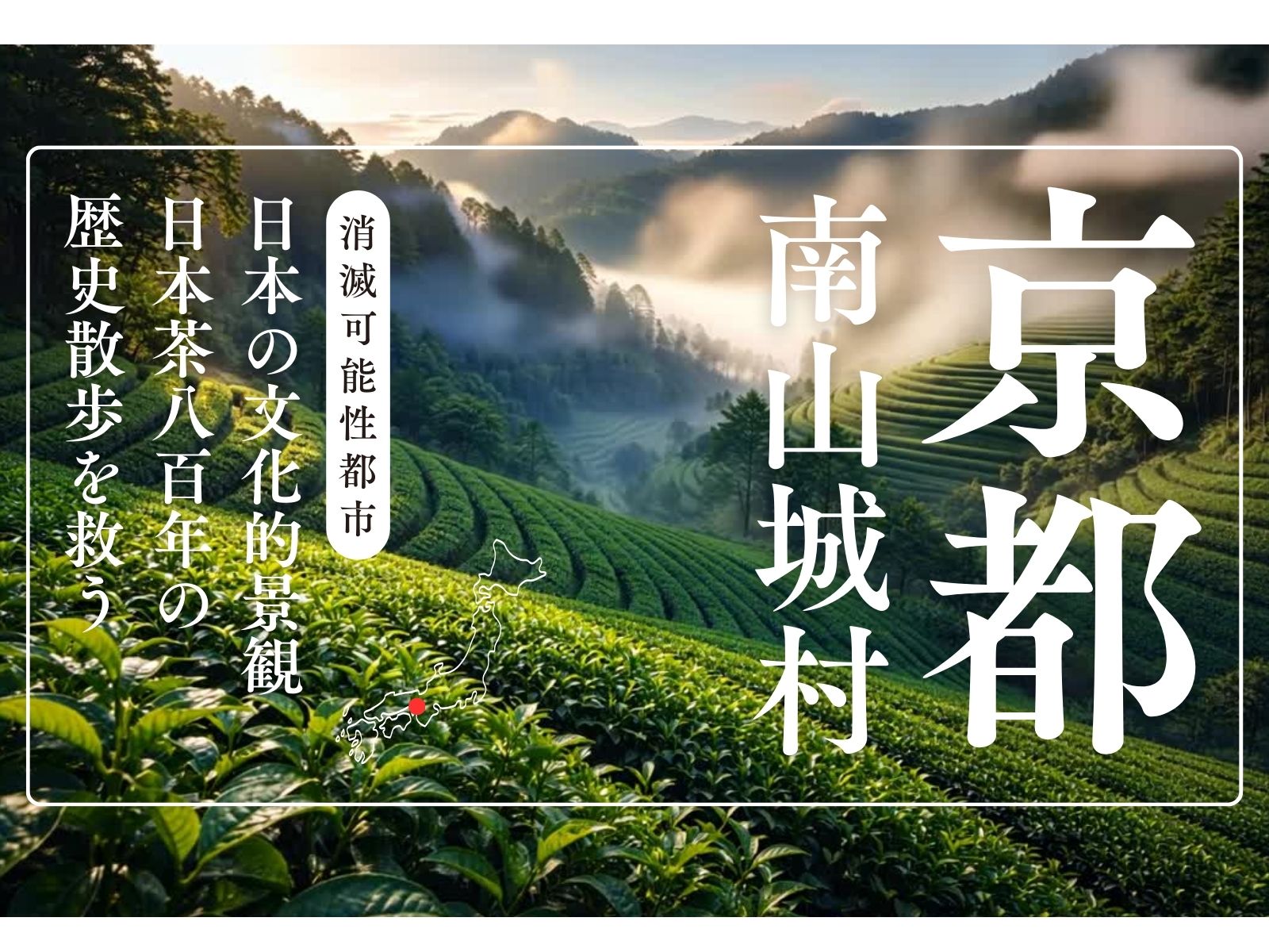 南山城村の茶畑の風景を、100年先まで残したい。——クラウドファンディングに挑戦しています